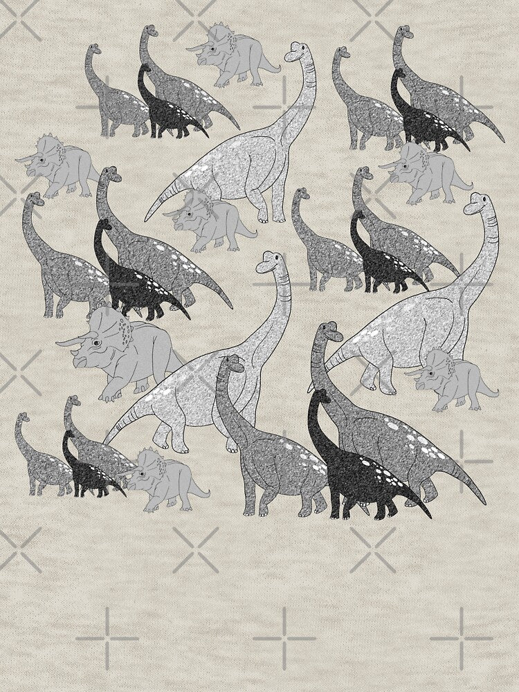 Lovely Brachiosaurus and triceratops are friends by Danggi Days! T-Shirts, Hoodie, Sweatshirt | BlankRebels.com (Image 3)