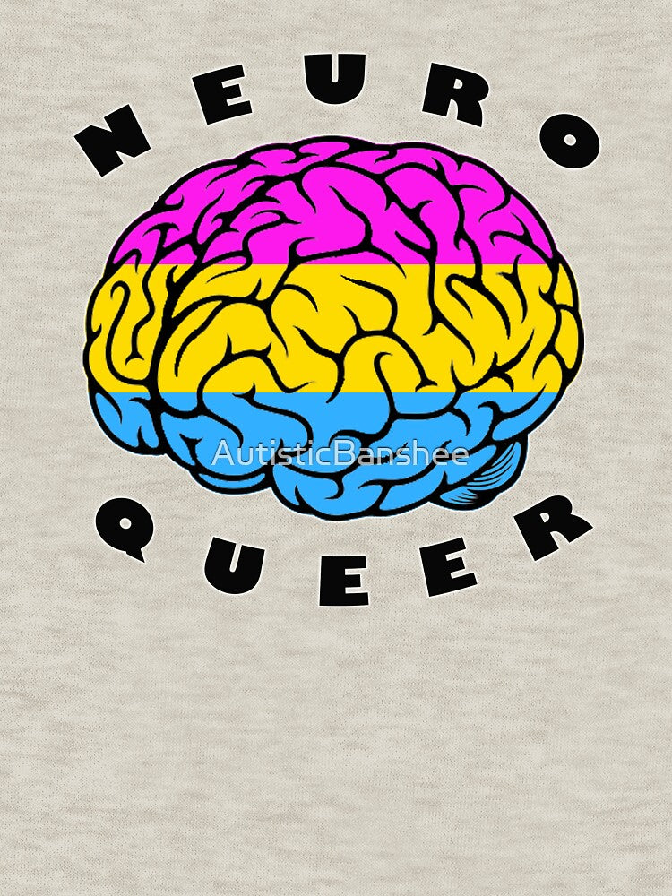 Neuroqueer Brain - Pan Colors by AutisticBanshee