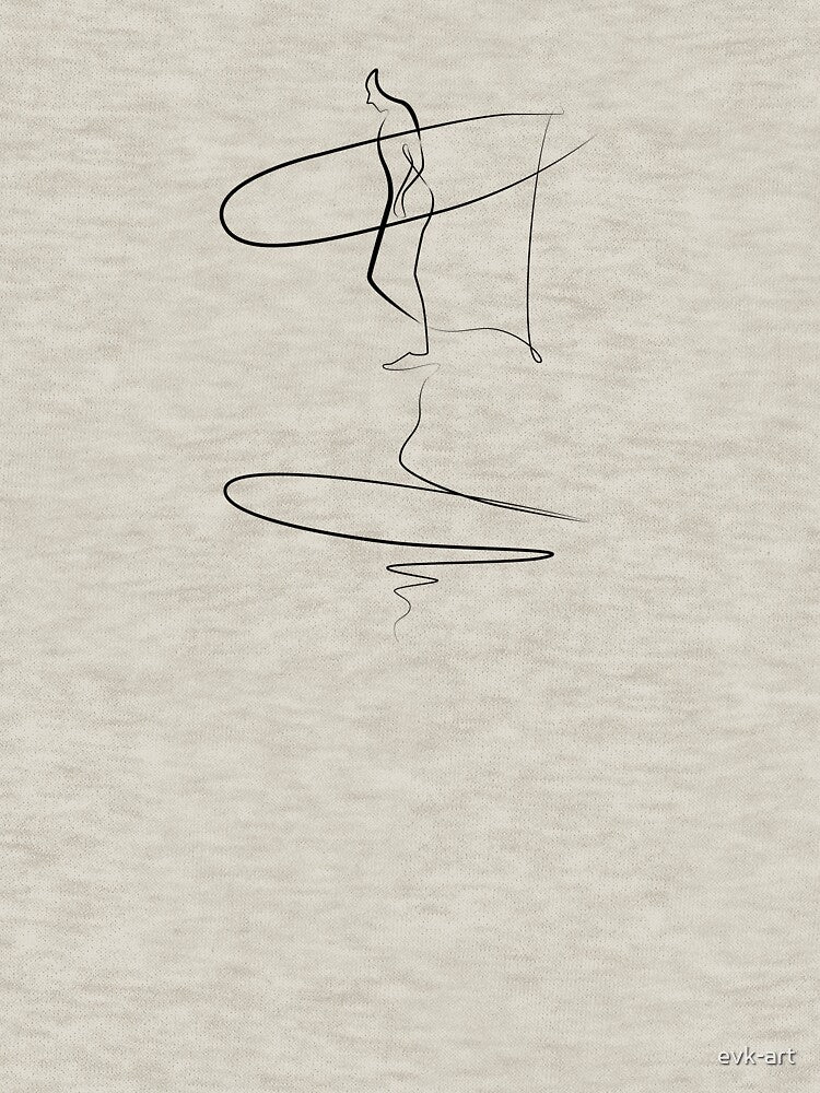 Surfing minimal art in one line drawing by evk-art T-Shirts, Hoodie, Sweatshirt | BlankRebels.com (Image 3)