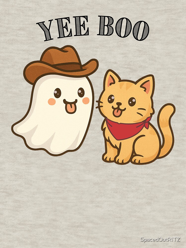 Yee Boo Cowboy  Cute Western Ghost Fun by SpacedOutRITZ T-Shirts, Hoodie, Sweatshirt | BlankRebels.com (Image 3)