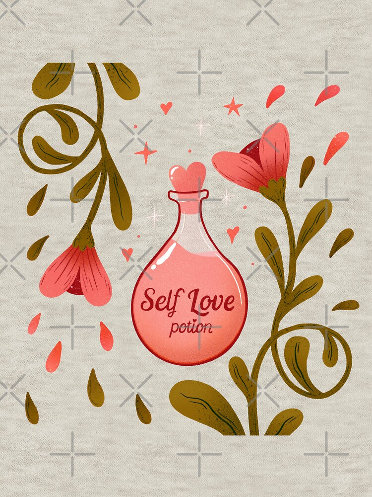 Self Love potion illustration by WeirdyTales T-Shirts, Hoodie, Sweatshirt | BlankRebels.com (Image 3)