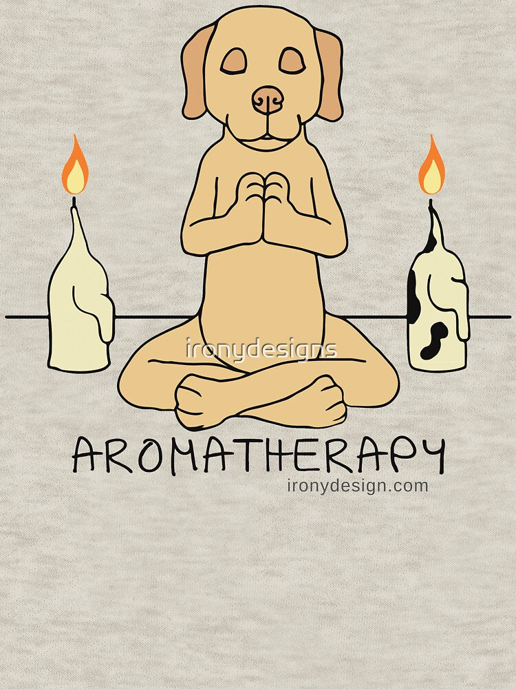 Dog Aromatherapy Meditation Funny Cartoon by ironydesigns T-Shirts, Hoodie, Sweatshirt | BlankRebels.com (Image 3)