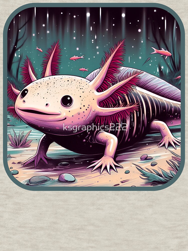 Axolotl Art #32 | Axolotl Lovers by ksgraphics222 T-Shirts, Hoodie, Sweatshirt | BlankRebels.com (Image 3)