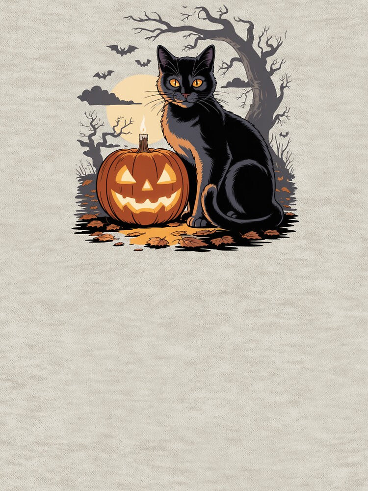 Halloween Black Cat and Pumpkin Night by Qwibbo T-Shirts, Hoodie, Sweatshirt | BlankRebels.com (Image 3)