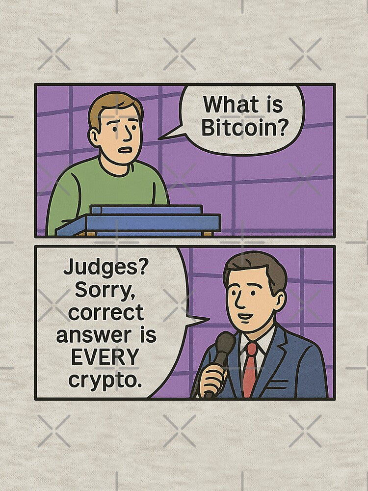 The “Huh, What’s Bitcoin?” Investor – Game Show Crypto Meme by Bratak