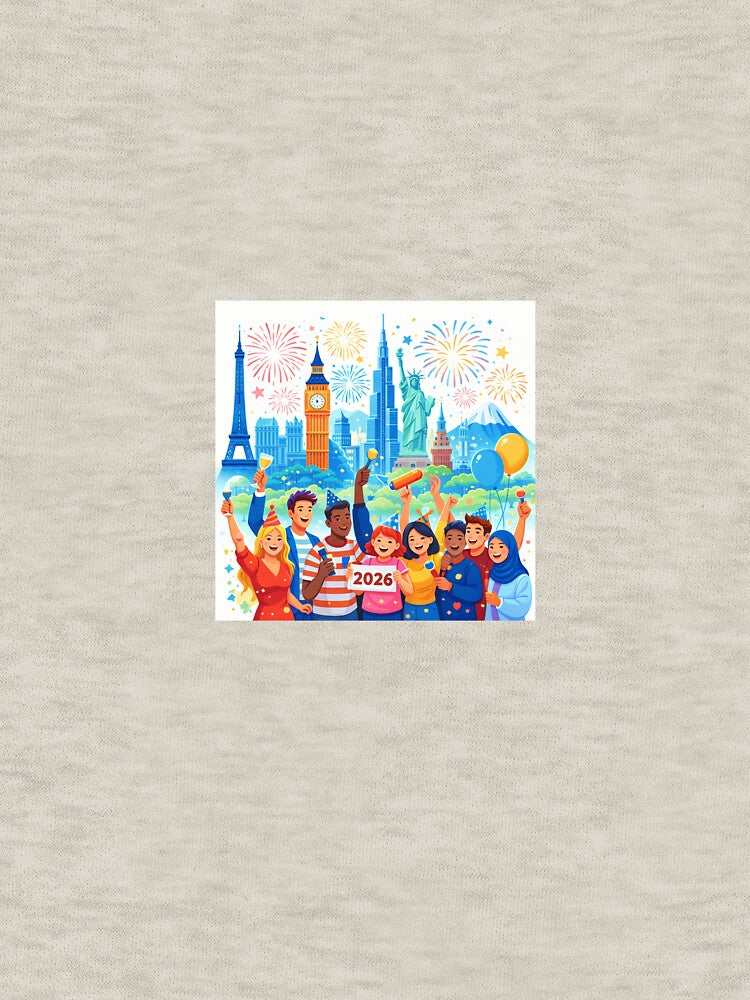 New Year 2026 International Celebration Illustration | Festive Art by UK04 DESIGNER T-Shirts, Hoodie, Sweatshirt (Image 3)