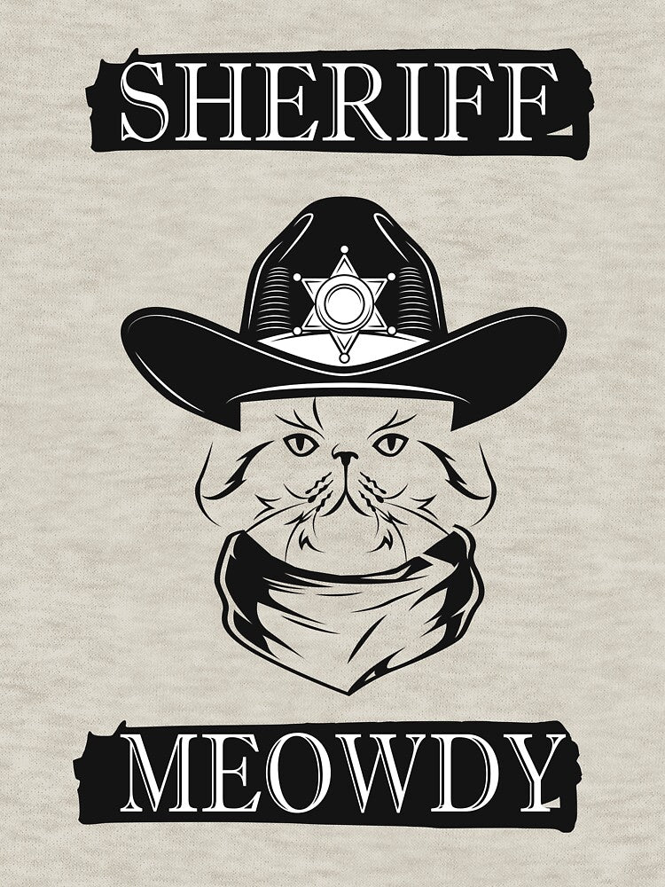 Meowdy - Sheriff Meody - Funny Mashup Between Meow and Howdy - Cat Meme - vintage cat by YourTypicalMood... (Image 3)
