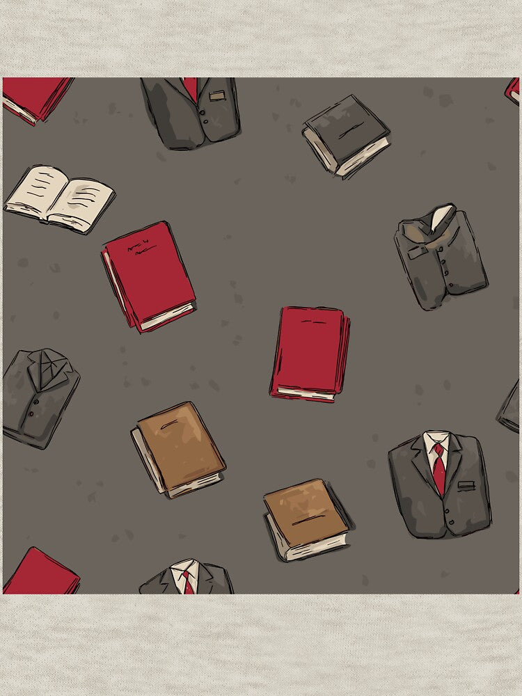 Intellectual Dark Academia Pattern by bapupa T-Shirts, Hoodie, Sweatshirt | BlankRebels.com (Image 3)