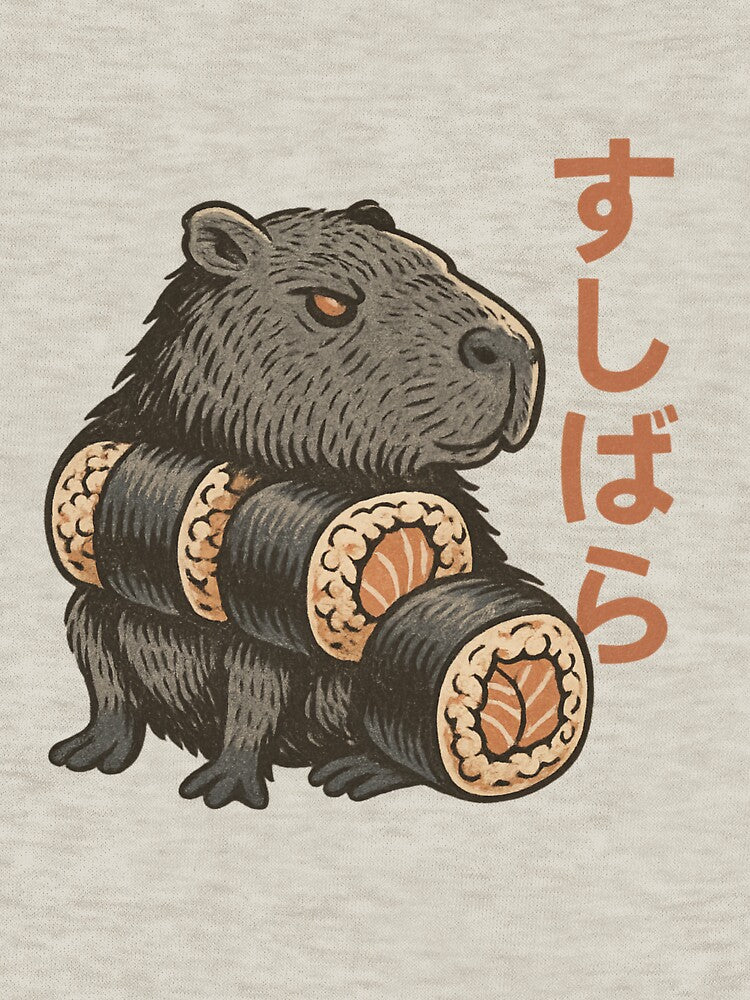 Sushi-Stuffed Capybara – Chill on the Outside, Flavor on the Inside by Capybarastore_77 T-Shirts, Hoodie,... (Image 3)