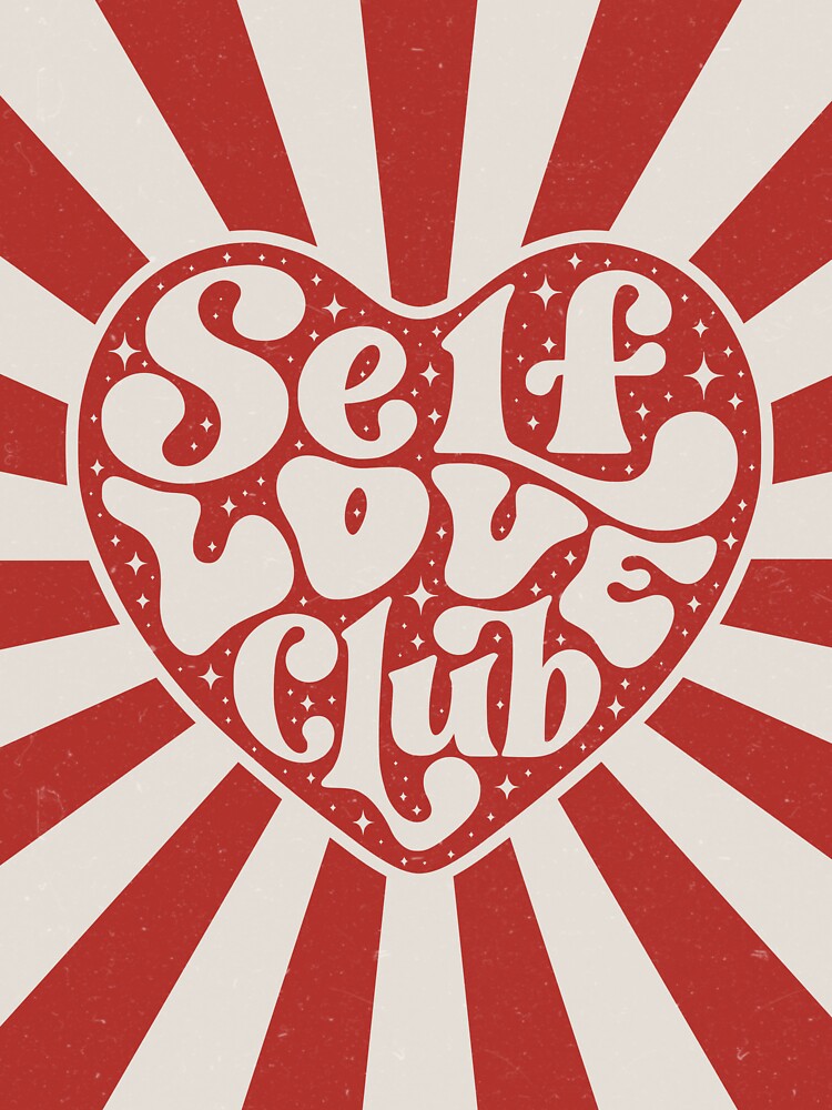 Retro Self Love Club Vintage Groovy Heart Aesthetic by jennaaaaaya T-Shirts, Hoodie, Sweatshirt | BlankRebels.com (Image 3)