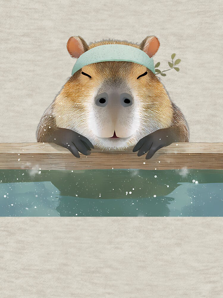 Relaxed Capybara at Hot Spring by T-pocket T-Shirts, Hoodie, Sweatshirt | BlankRebels.com (Image 3)