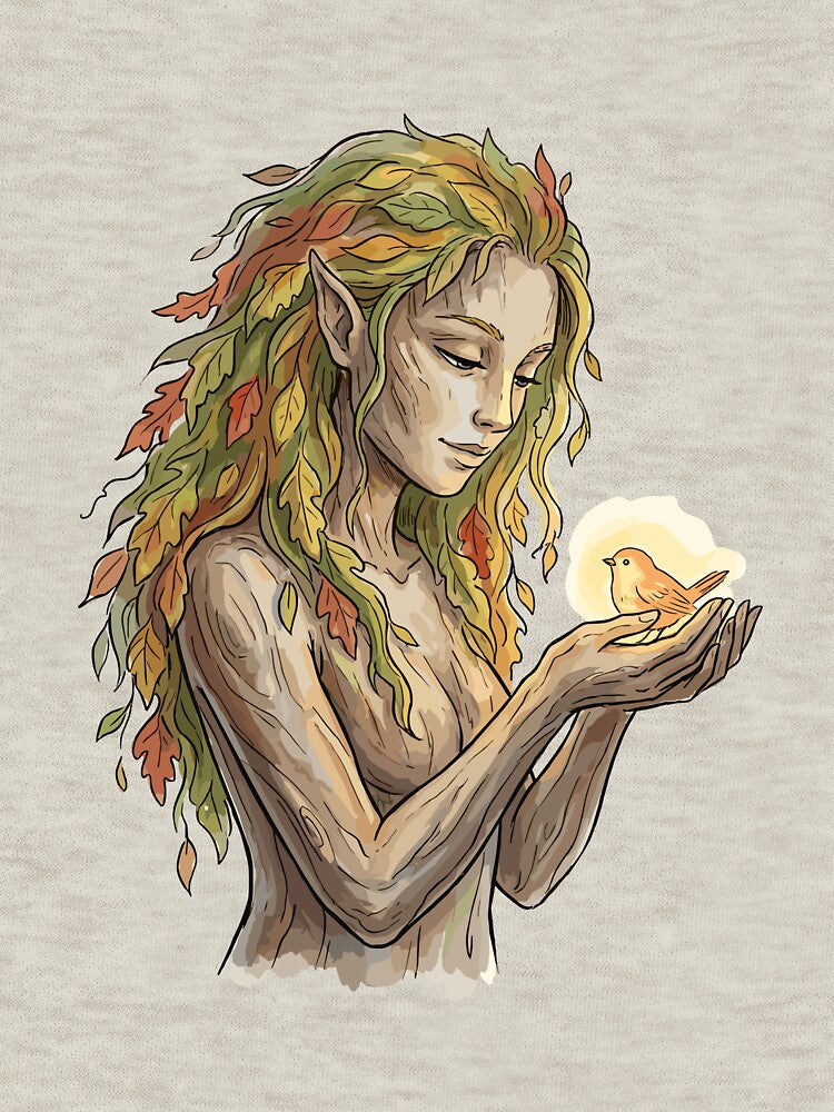 Vintage Cottagecore: Elder Dryad's Embrace by bapupa T-Shirts, Hoodie, Sweatshirt | BlankRebels.com (Image 3)