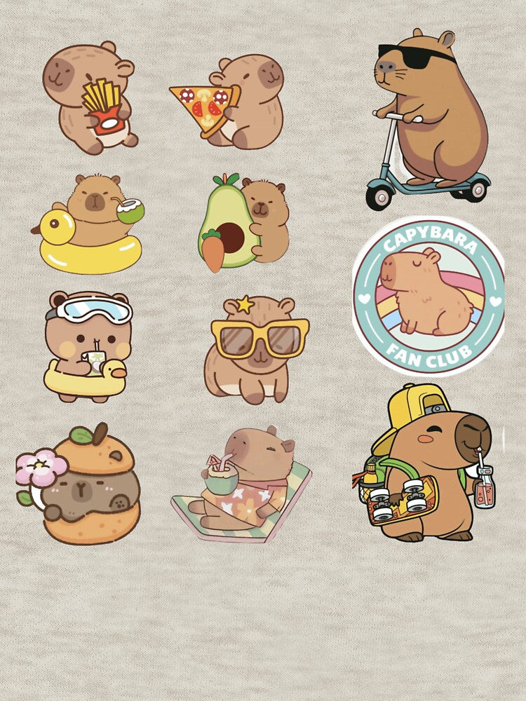 Kawaii Capybara Activity Sticker Pack by thurma85 T-Shirts, Hoodie, Sweatshirt | BlankRebels.com (Image 3)