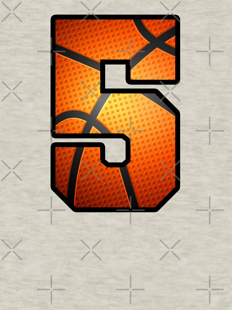 Basketball Birthday 5 Sports Number Five Design by JRRTs T-Shirts, Hoodie, Sweatshirt | BlankRebels.com (Image 3)