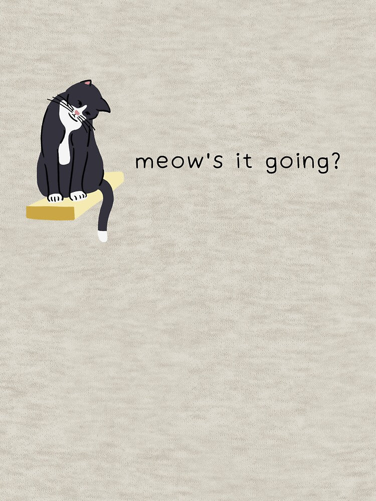 Meow's it Going? by FLUFFandBEYOND T-Shirts, Hoodie, Sweatshirt | BlankRebels.com (Image 3)
