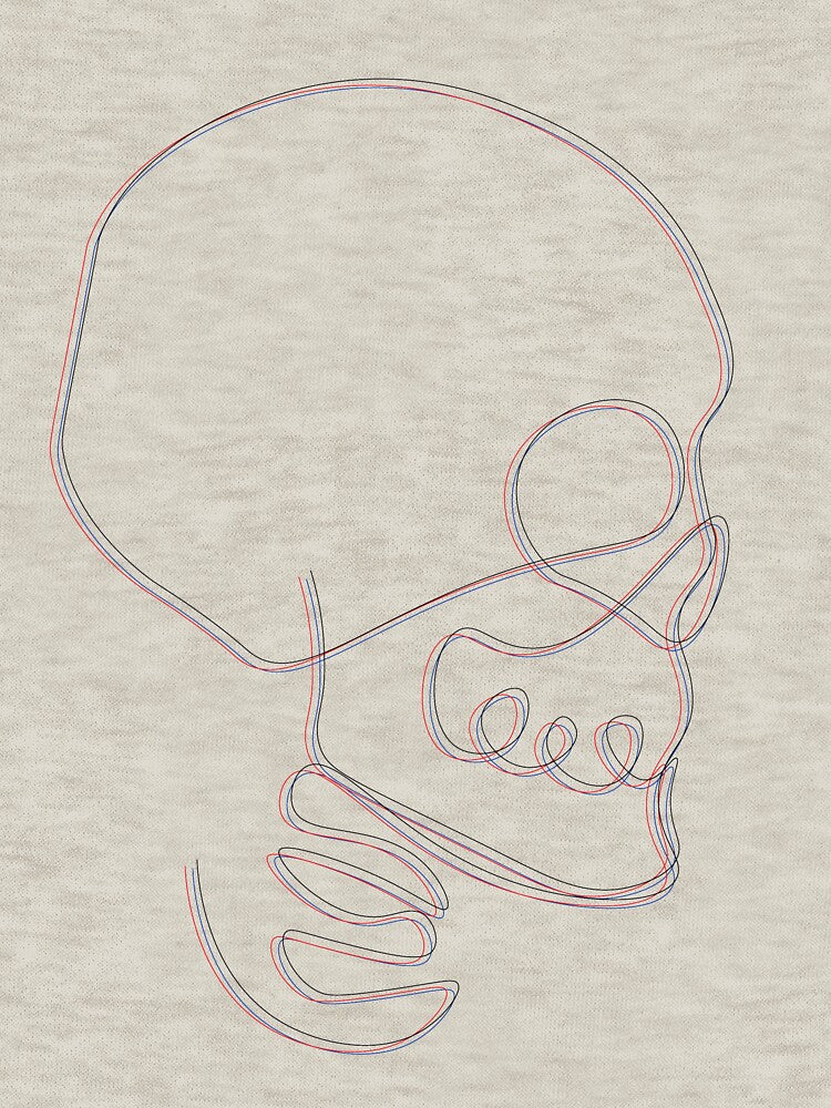 Skull by OneLineDrawings T-Shirts, Hoodie, Sweatshirt | BlankRebels.com (Image 3)