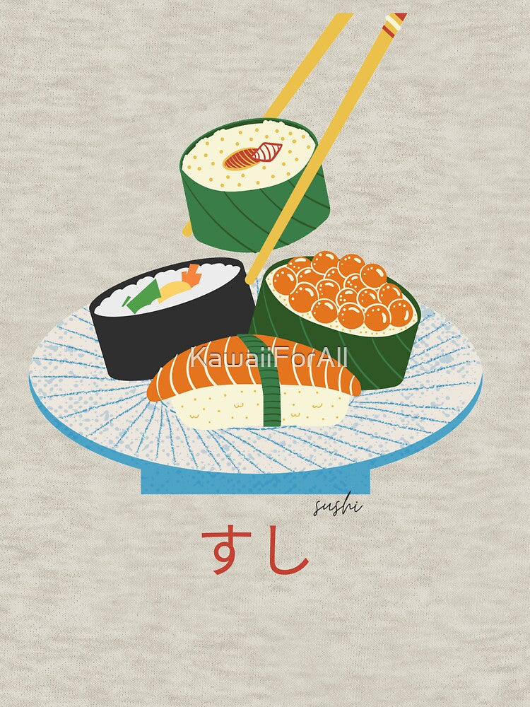 すし - Yummy Sushi by KawaiiForAll T-Shirts, Hoodie, Sweatshirt | BlankRebels.com (Image 3)