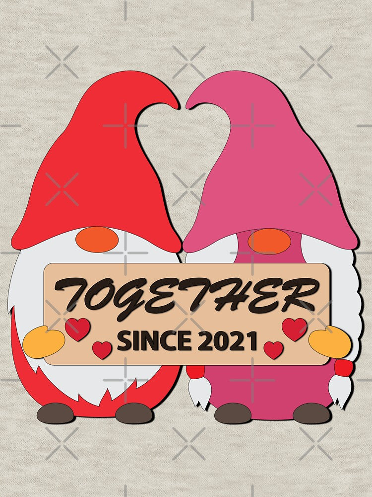 Valentine Celebration, Couple Gnome by hoangthedoodler T-Shirts, Hoodie, Sweatshirt | BlankRebels.com (Image 3)