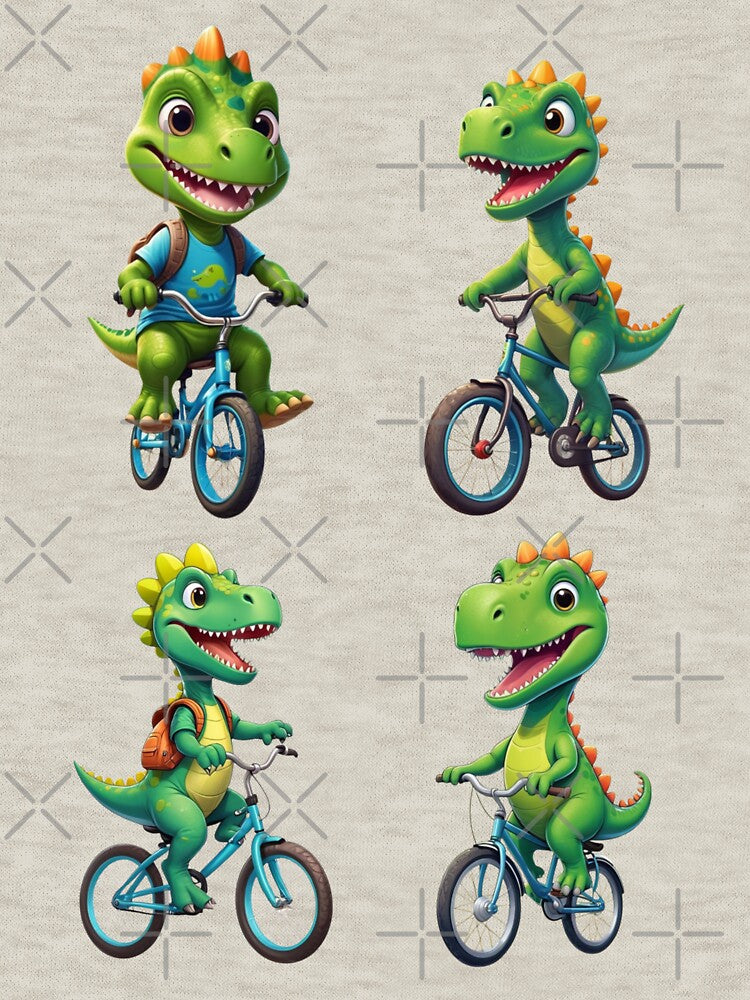dinosaur stickers on bicycles by KIDS-PRINTS T-Shirts, Hoodie, Sweatshirt | BlankRebels.com (Image 3)