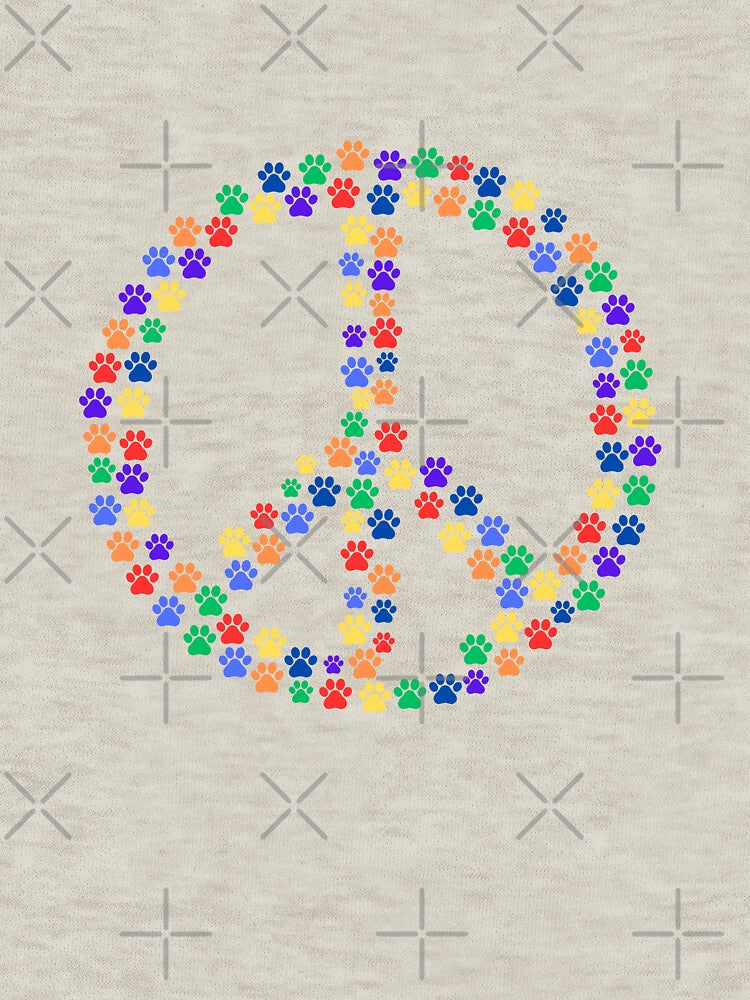 Peace Sign Paw Print by Good4Vibez