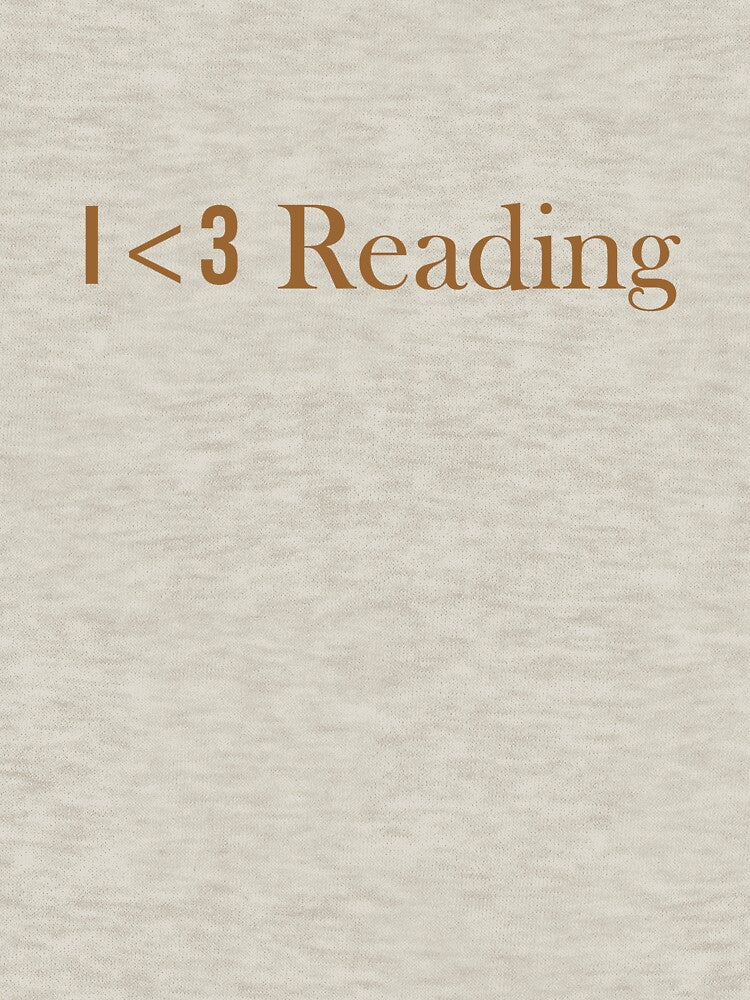 I Love Reading Minimal Typography Book Lover Coffee Brown Design by Raygunes T-Shirts, Hoodie, Sweatshirt (Image 3)