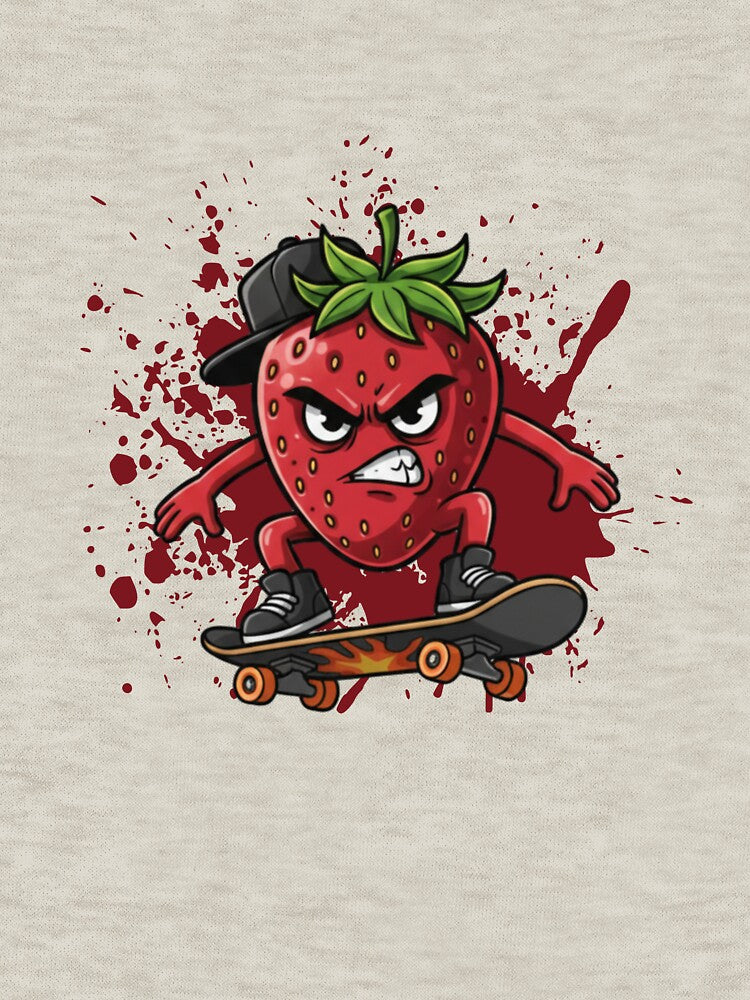 Skater Strawberry by POKA-design T-Shirts, Hoodie, Sweatshirt | BlankRebels.com (Image 3)