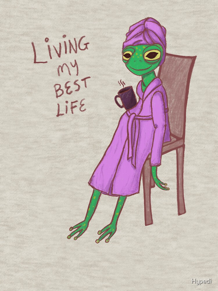 Living My Best Life Frog by Hypedi T-Shirts, Hoodie, Sweatshirt | BlankRebels.com (Image 3)