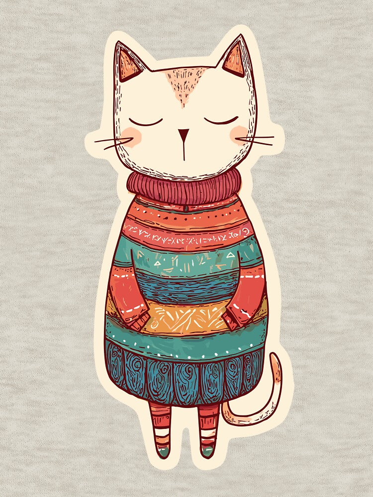 Hand Drawn Cat Doodle Sketch by bapupa T-Shirts, Hoodie, Sweatshirt | BlankRebels.com (Image 3)