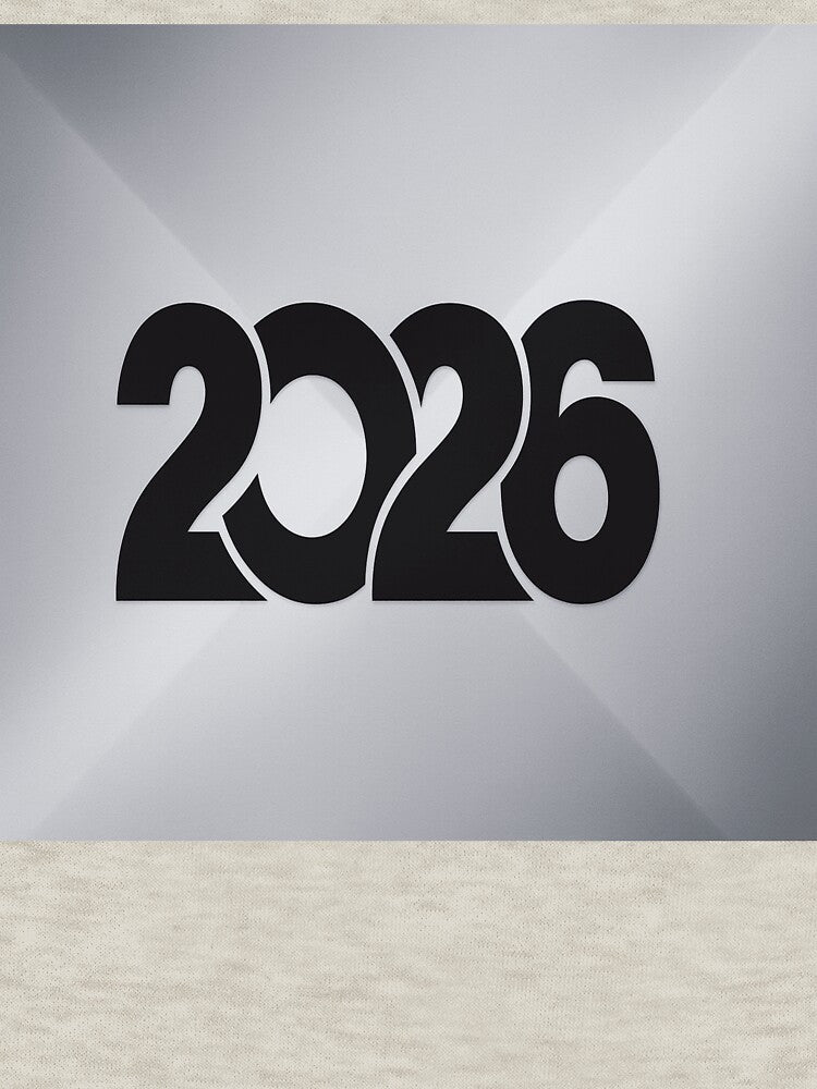 2026 Minimalist New Year Design – Modern Bold Typography Gift for Calendar Flip Fans by POD DYNASTY T-Shirts,... (Image 3)