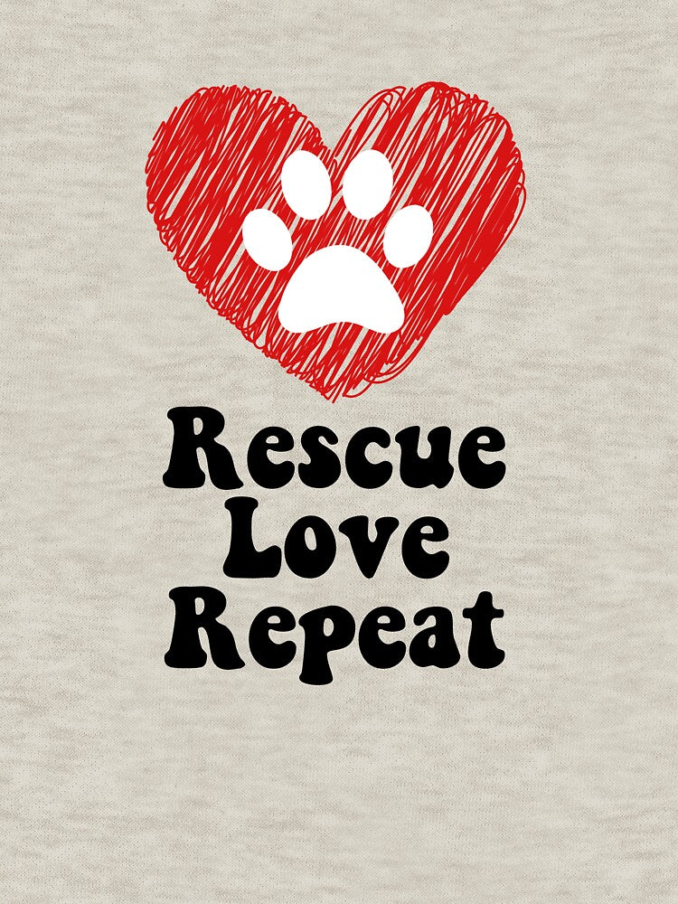 Rescue Love Repeat Shirt by ScruffyBlonde Hoodie, Sweatshirt | BlankRebels.com (Image 3)
