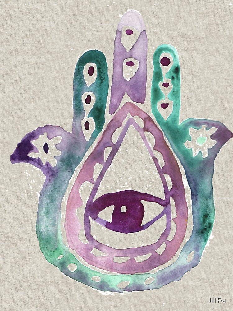 Hamsa Hand 2 by Jill Ra T-Shirts, Hoodie, Sweatshirt | BlankRebels.com (Image 3)