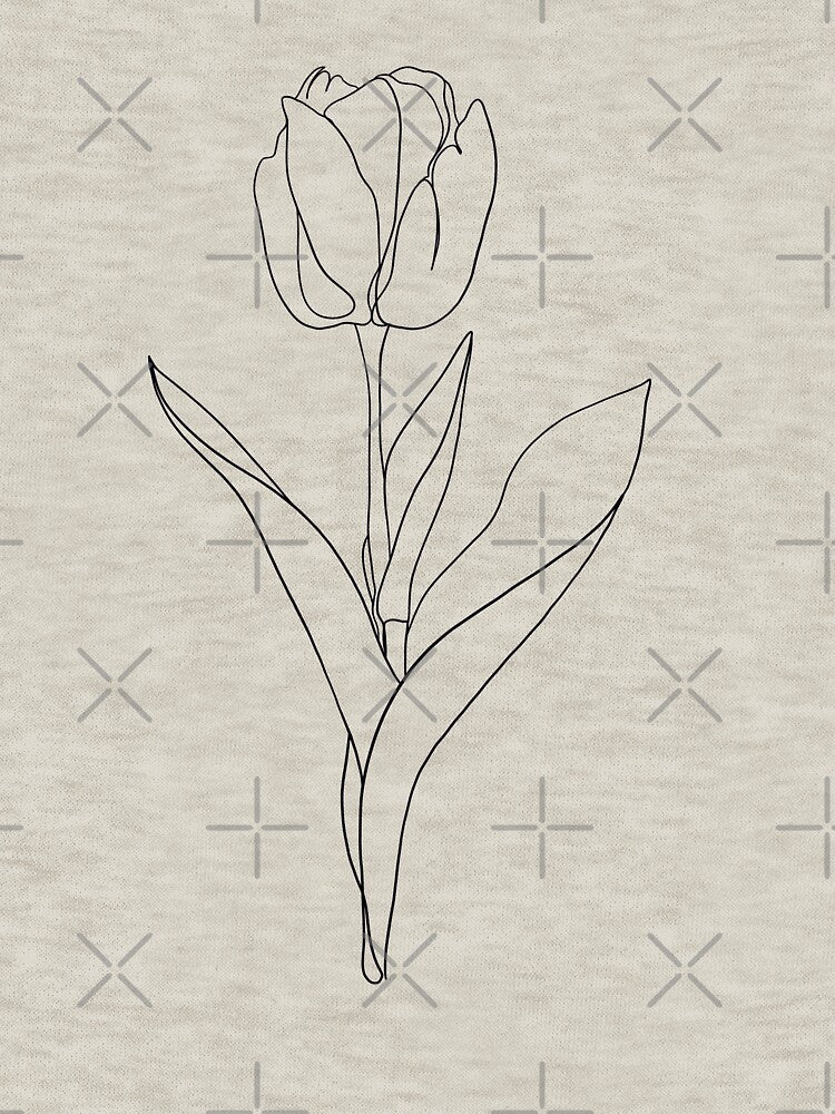 Tulip One Line Art by StudioMinaar T-Shirts, Hoodie, Sweatshirt | BlankRebels.com (Image 3)