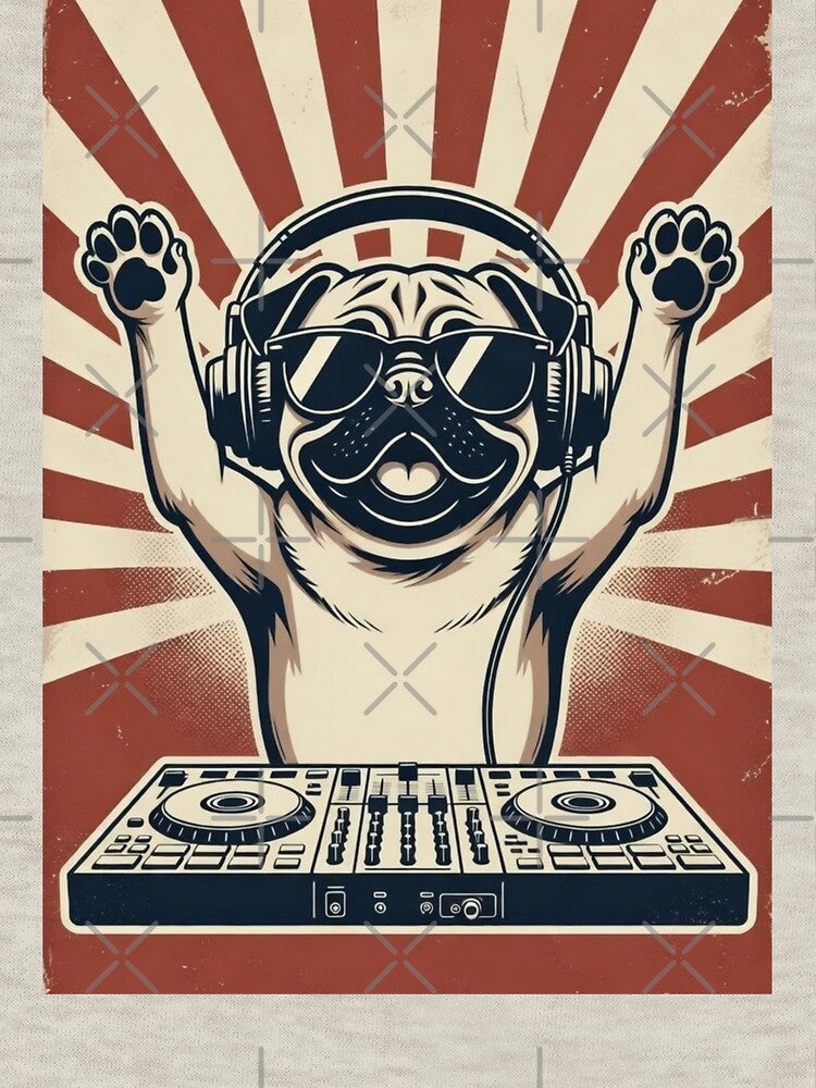 Pug DJ Music Mixer by GrumpySableye T-Shirts, Hoodie, Sweatshirt | BlankRebels.com (Image 3)