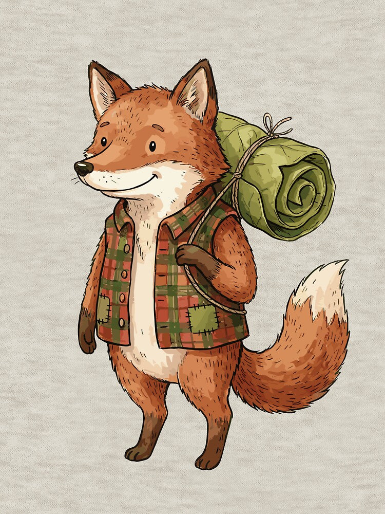 Rustic Cottagecore: Flannel Fox Camper by bapupa T-Shirts, Hoodie, Sweatshirt | BlankRebels.com (Image 3)