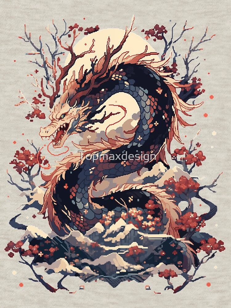 Art Vintage Dragon by Topmaxdesign T-Shirts, Hoodie, Sweatshirt | BlankRebels.com (Image 3)