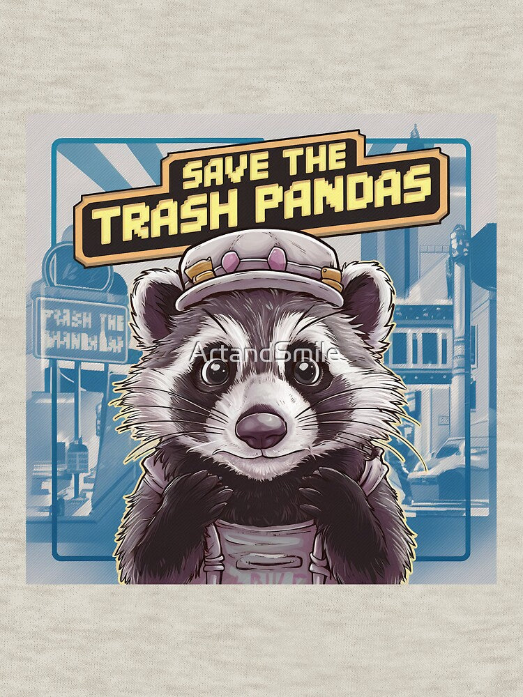 Cute urban raccoon, Trash Panda by ArtandSmile T-Shirts, Hoodie, Sweatshirt | BlankRebels.com (Image 3)
