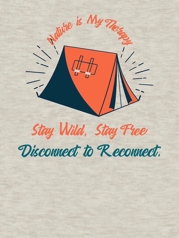 Nature is My Therapy - Stay Wild, Stay Free  Camping by JameZible T-Shirts, Hoodie, Sweatshirt | BlankRebels.com (Image 3)