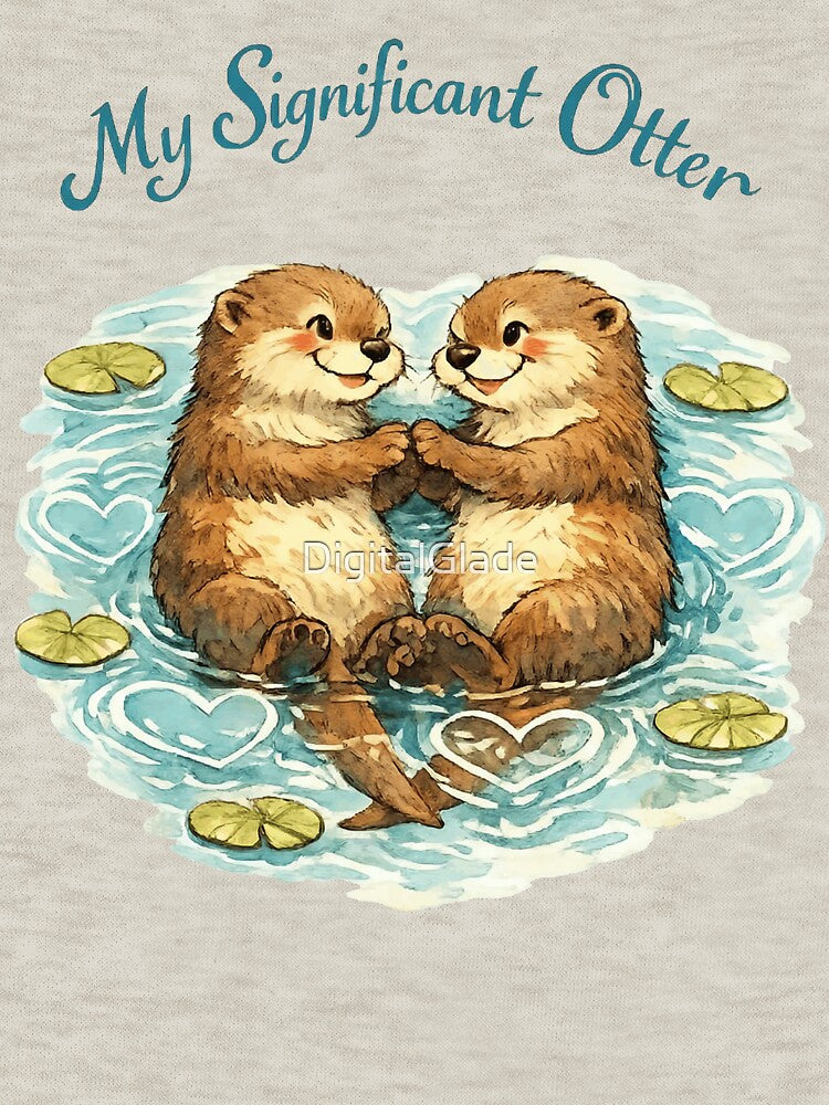 My Significant Otter - Cute Valentine Pun by DigitalGlade T-Shirts, Hoodie, Sweatshirt | BlankRebels.com (Image 3)