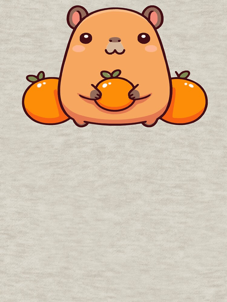 Cute Capybara Kawaii Chibi Oranges T-Shirts, Hoodie, Sweatshirt