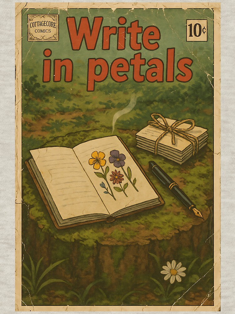 Bucolic Cottagecore: Write in Petals by bapupa T-Shirts, Hoodie, Sweatshirt | BlankRebels.com (Image 3)