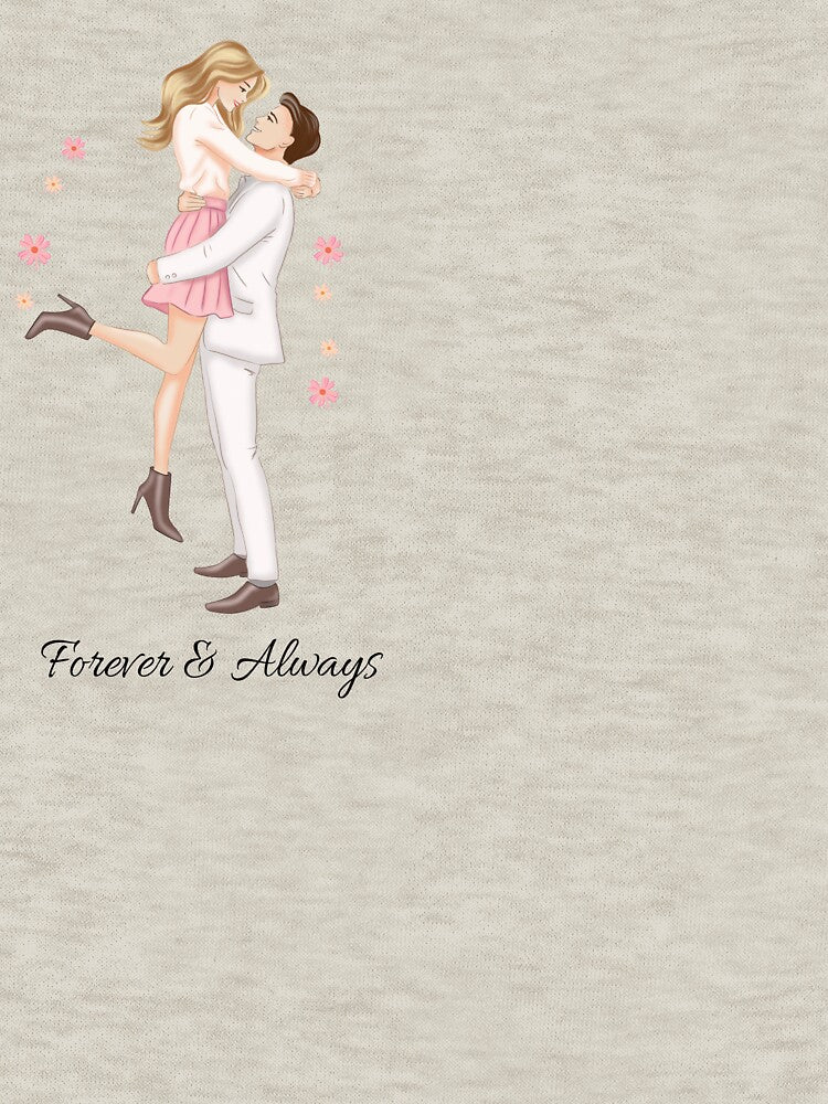 Forever Always – Romantic Couple Illustration T-Shirts, Hoodie, Sweatshirt