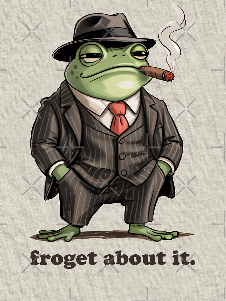 Funny Gangster Frog Meme - Frog Smoking Cigar by Eh Plus Designs T-Shirts, Hoodie, Sweatshirt | BlankRebels.com (Image 3)