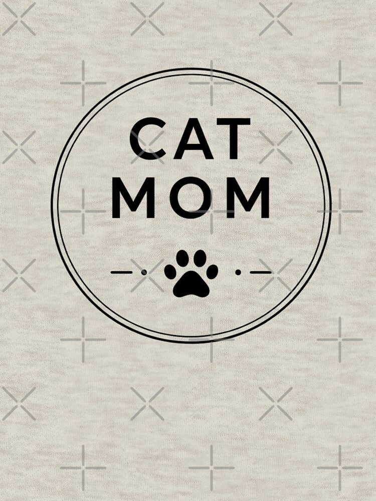 Minimal Cat Mom Circle Badge – Aesthetic Cat Lover Shirt Design by mibrand Hoodie, Sweatshirt | BlankRebels.com (Image 3)