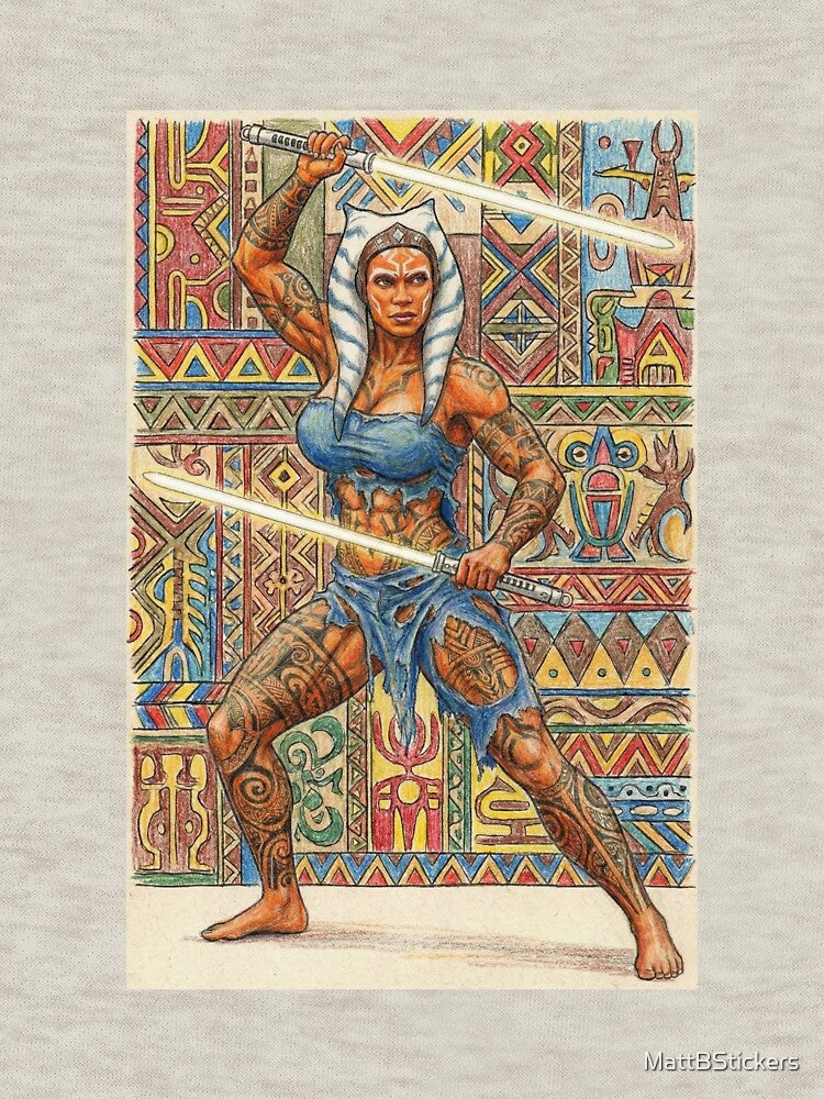 Tribal Warrior Ahsoka by MattBStickers T-Shirts, Hoodie, Sweatshirt | BlankRebels.com (Image 3)