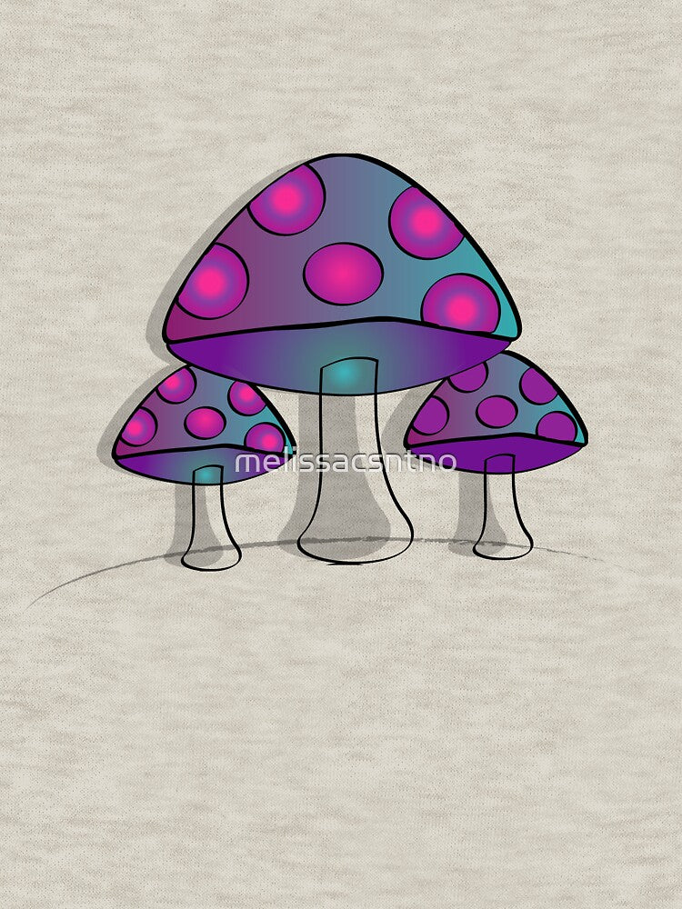 Purple Hazee Mushroom by melissacsntno T-Shirts, Hoodie, Sweatshirt | BlankRebels.com (Image 3)