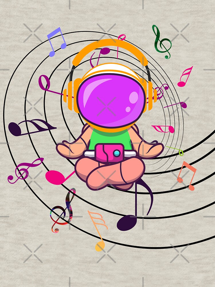 Astronaut With Music by vogowa T-Shirts, Hoodie, Sweatshirt | BlankRebels.com (Image 3)