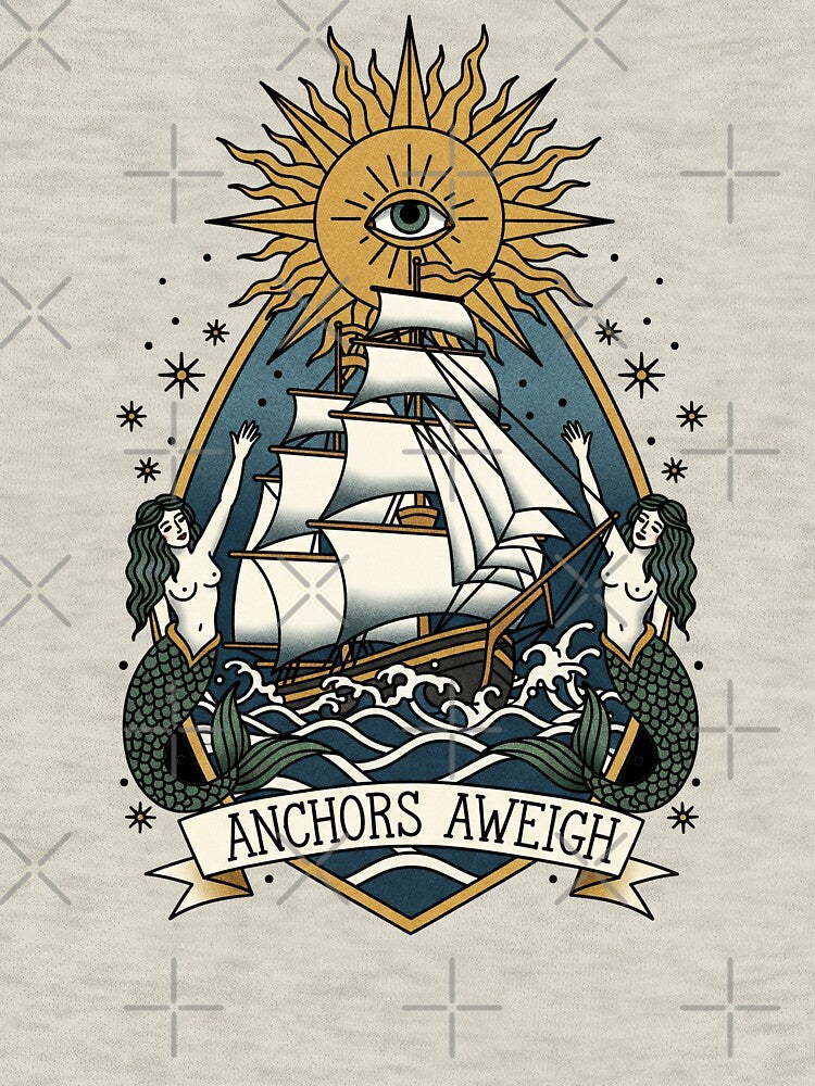 Anchors Aweigh by P1yu5h T-Shirts, Hoodie, Sweatshirt | BlankRebels.com (Image 3)