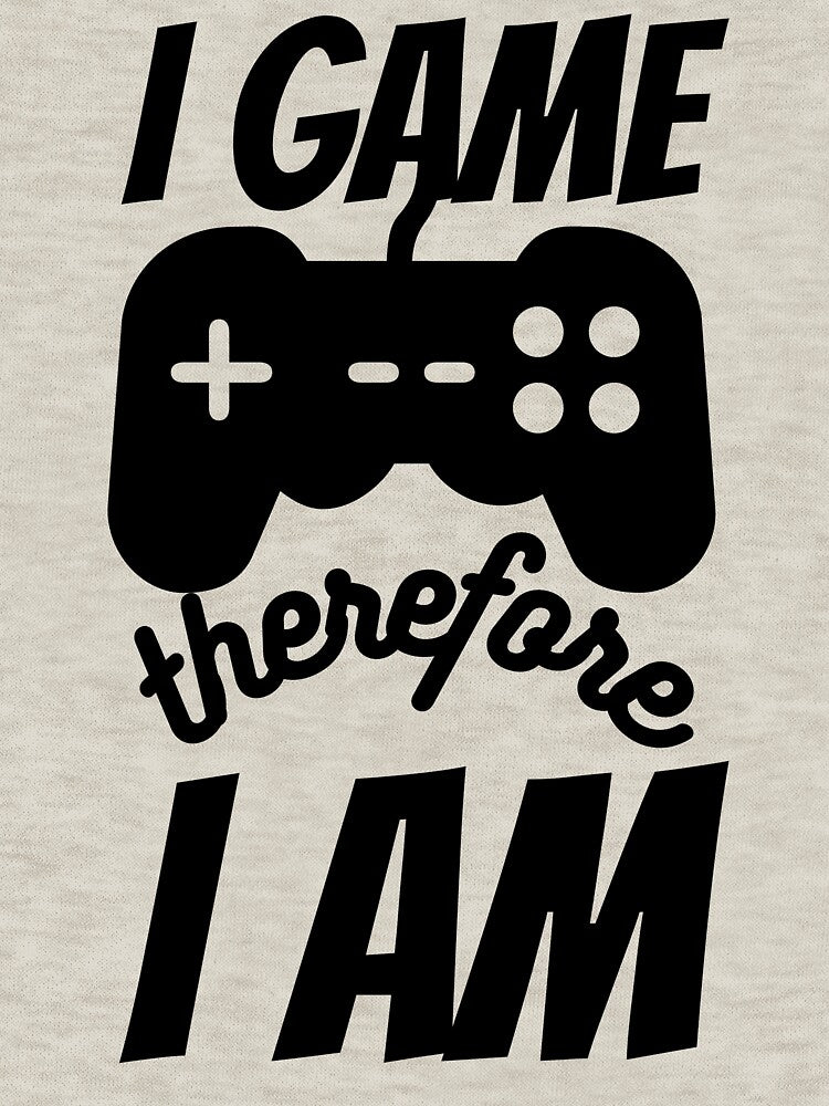 I Game Therefore I Am Black Console Design by SweetAndSpice T-Shirts, Hoodie, Sweatshirt | BlankRebels.com (Image 3)