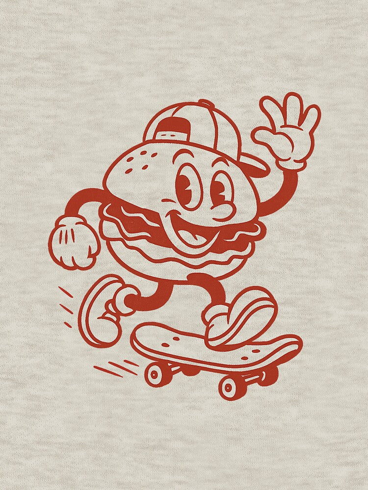 Skater Burger – Classic Red Roller by HoopeStylee T-Shirts, Hoodie, Sweatshirt | BlankRebels.com (Image 3)