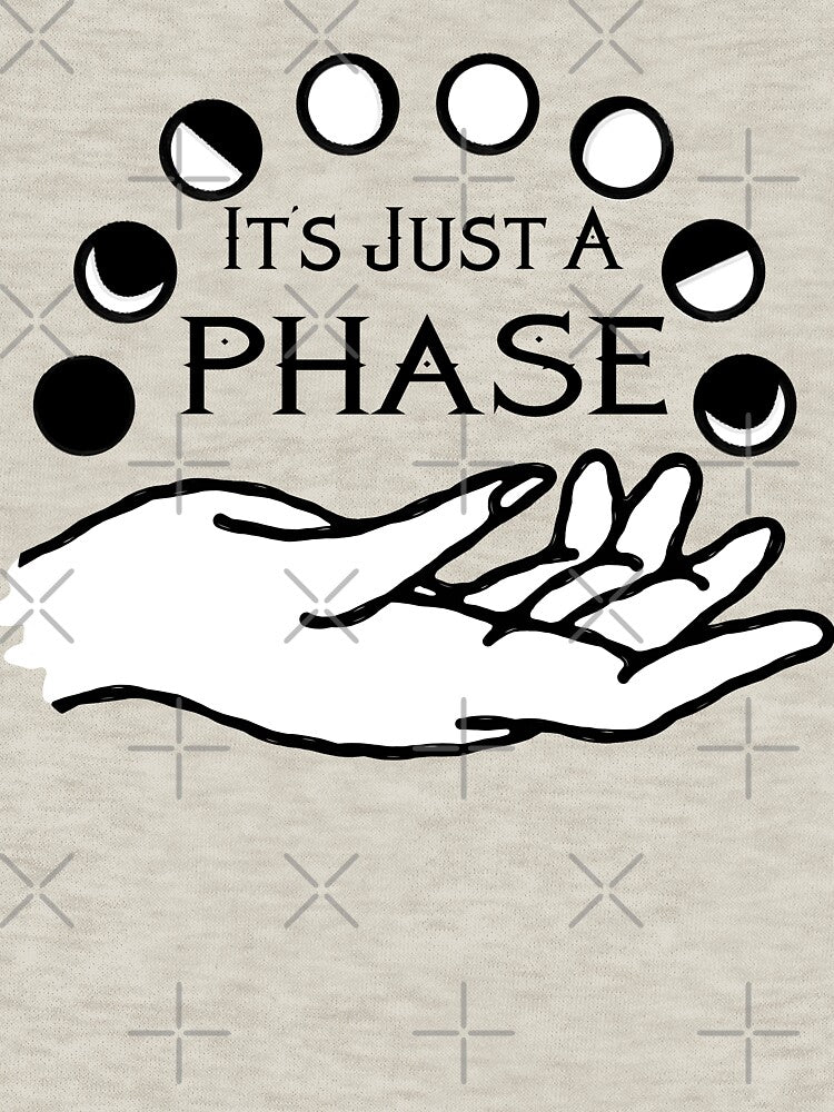 It's Just a Phase Moon Phases with Hand by Punderstandable T-Shirts, Hoodie, Sweatshirt | BlankRebels.com (Image 3)